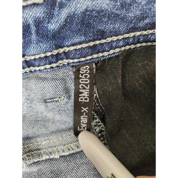 Buffalo David Bitton Jeans Mens 35"x27" Evan-X Straight Stretch Distressed - Picture 6 of 14